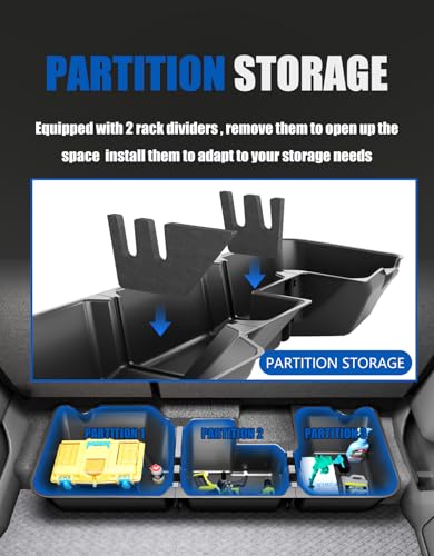 Under Seat Storage Box For 2019-2026 Dodge Ram 1500 Crew Cab - Image 5