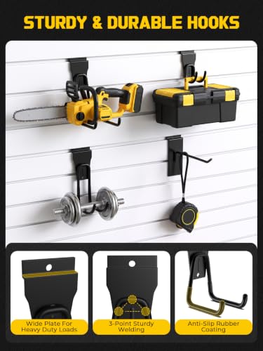 24 Pack Slatwall Accessories, Heavy Duty Slat wall Hooks & - Image 4