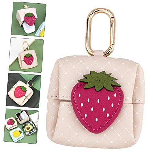 Uonlytech Cartoon Fruit Earbud Case with Hook Small Change Purse - Image 4