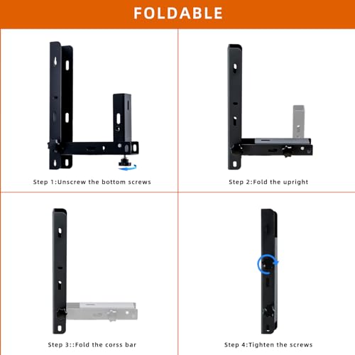 Foldable Side Mount Trailer Ladder Rack for Open/Enclosed - Image 5