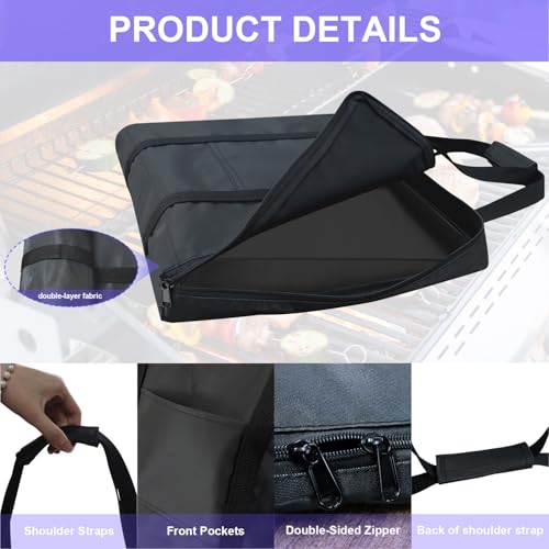 Small Griddle Carry Bag 17inch Griddle Storge Bag 600D Heavy Duty - Image 4