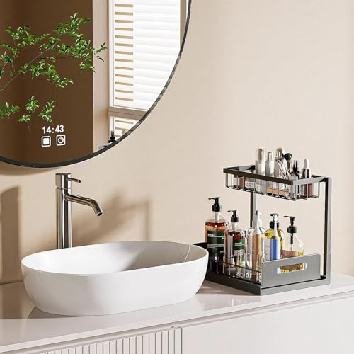 Under Sink Organizer and Storage 2 Pack, Slide Out Cabinet - Image 5