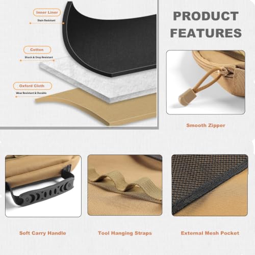 Round Baking Tray Storage Bag with Pocket & Tool Hanging Straps - Image 5