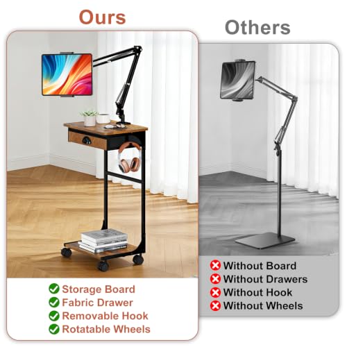 Floor Kindle Phone Tablet Stand with Drawer & Storag | All Products - Image 7