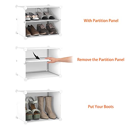 HOMIDEC Shoe Rack Organizer 24 Pair Modular Shoe Storage - Image 6