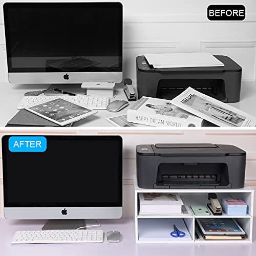 Printer Stand for Desk - 2 Tier Desktop Printer Stand - Image 3