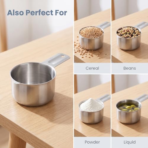 2/3 Cup Measuring Cup, 160 ml Stainless Steel Measuring Cups - Image 7