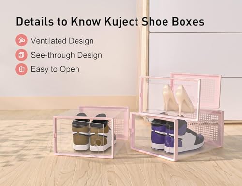 Kuject X-Large Shoe Storage Boxes 12 Pack, Clear Sta | All Products - Image 6