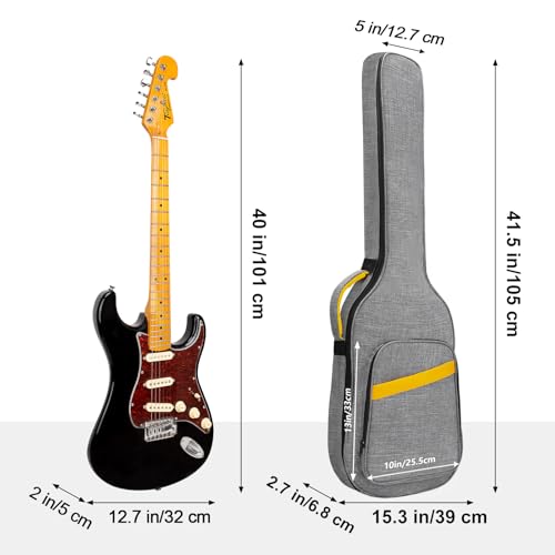 LETSROCK 38 40 41 Inch Electric Guitar Bag, Electric Guitar Case - Image 3