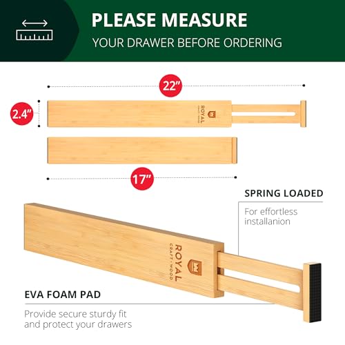 Bamboo Drawer Dividers Organizers, Adjustable Drawer | All Products - Image 3