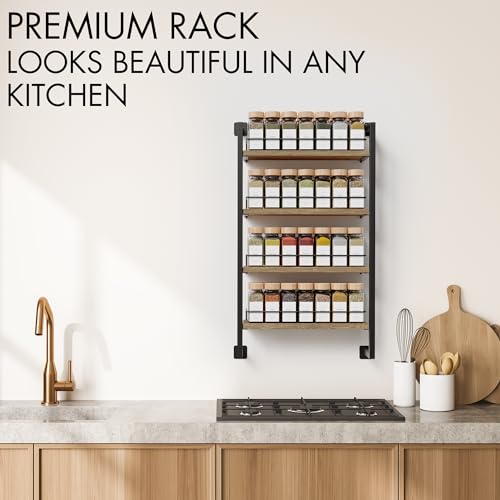 ZICOTO Space Saving Spice Rack Organizer Shelf for Wall Mount - Image 4