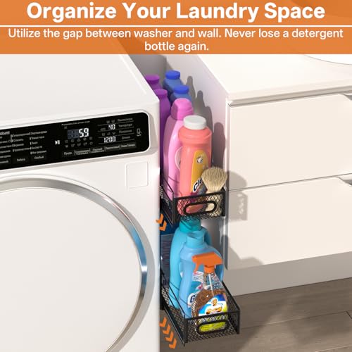 2-Pack Magnetic Laundry Organizer Slidable, Heavy Duty - Image 5
