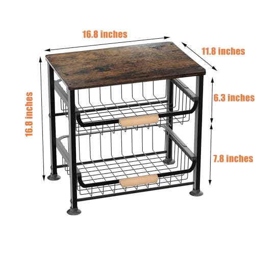 NiuYichee 3-layer Kitchen Fruit Storage Basket Snack | All Products - Image 4