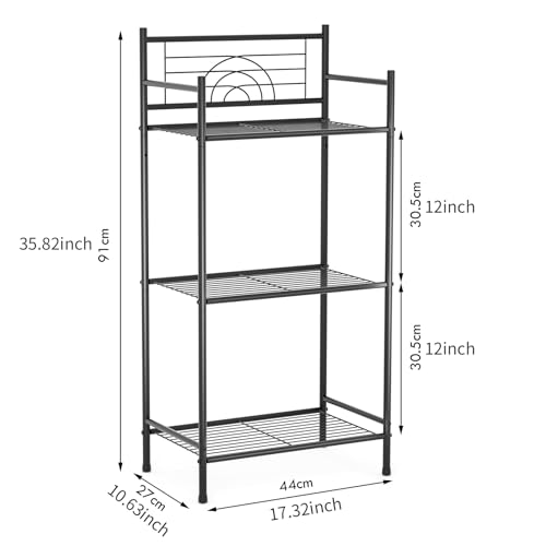 LEEDA 3-Tier Freestanding Multipurpose Storage Shelves Heavy Duty - Image 4