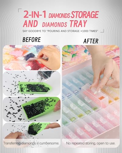 forever young 45PCS Diamond Painting Storage Containers Trays - Image 4