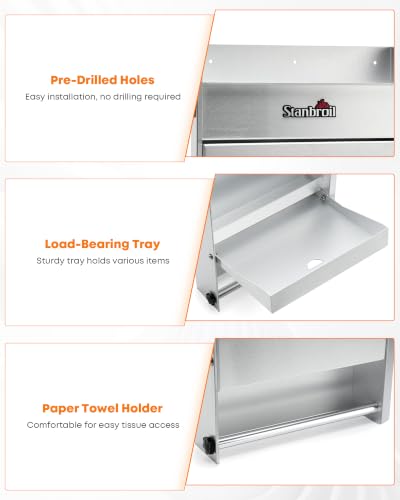 Stanbroil Trailer Door Cabinet Organizer Wall-Mount Work - Image 5