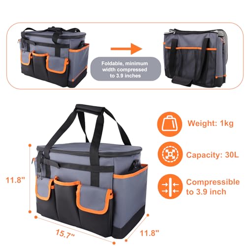Large BBQ Grill Caddy with Paper Towel Holder | Home Organization - Image 3