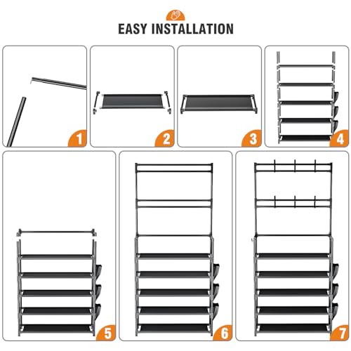 Shoe Rack 5 Tier Shoe Organizer Storage 15-20 Pairs - Image 7