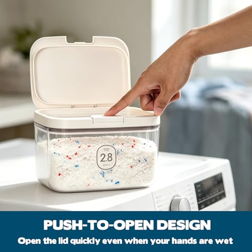 2.8L Laundry Detergent Dispenser with One-Press Lid - Image 4
