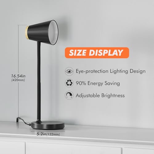 EJIAXIN Desk Lamp for College Dorm Room - Small LED Desk Lamp - Image 4