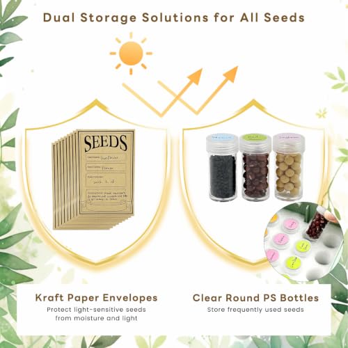 3-Layer Adjustable Seed Storage Organizer Box with Handle - Image 6