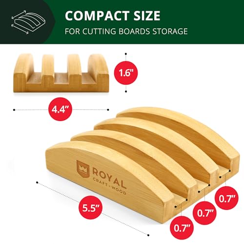 ROYAL CRAFT WOOD Cutting Board Stand for Cutting Board Sets - Image 3