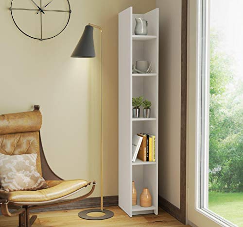 Bestar Small Space 10“ Narrow Shelving Unit in White - Image 3