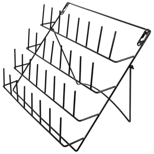 Veemoon Wall Mounted Pegboard Organizer, Black Iron Rack - Image 2