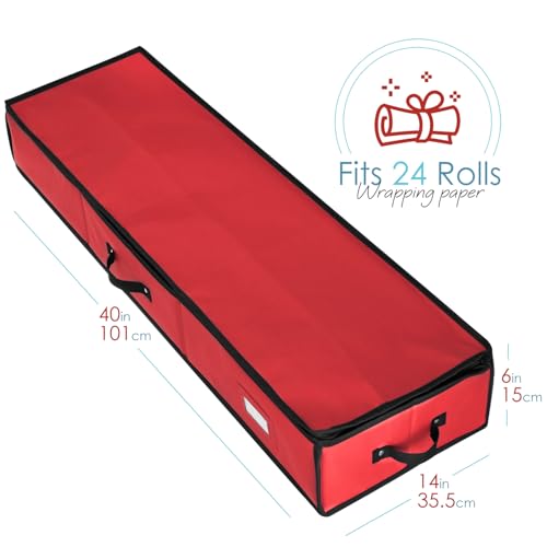 Hearth & Harbor Wrapping Paper Storage Container | Home Organization - Image 4