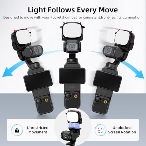 Pocket 3 LED Light Accessories, Magnetic Mini Fill Light - Image 3
