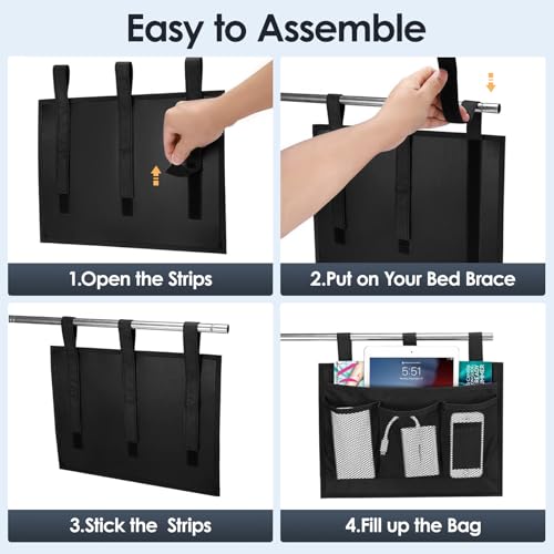 Bedside Caddy Storage Organizer, Hanging Storage Bag Pocket - Image 6