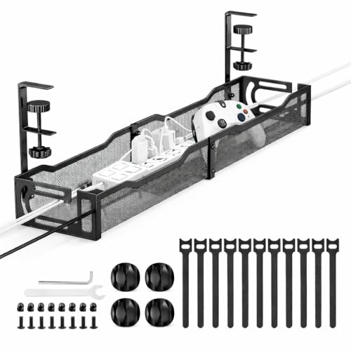 Under Desk Cable Management Tray – 25” Metal Cable | Home Organization - Image 2