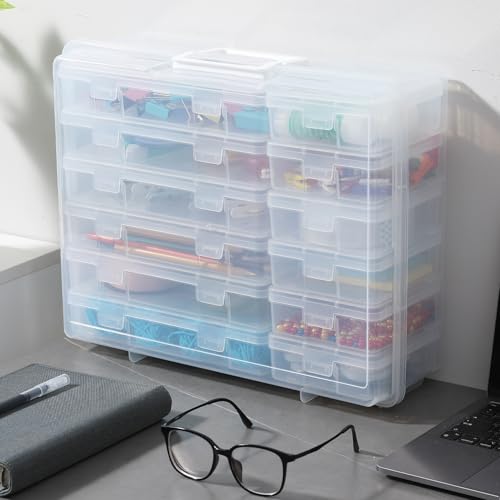 Plastic Storage Box Storage Boxes & Organizers (6 Medium+ 6 - Image 8