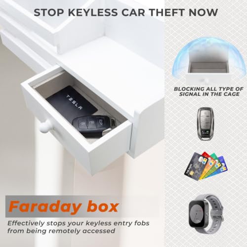 Key Holder Wall Mount with car Key Faraday Box - Image 5
