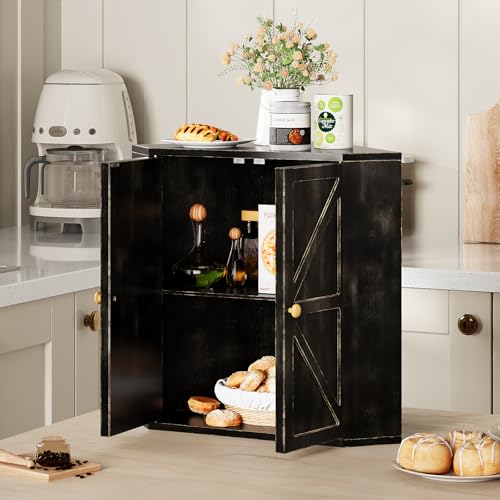 Trironsun Corner Bread Box for Kitchen Counter Double Layer - Image 5