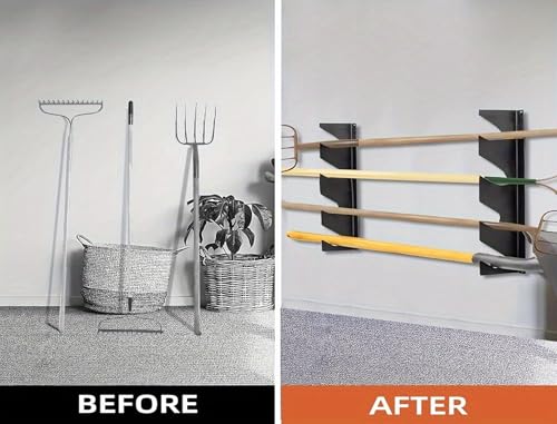 Garden Tool Storage Rack, Wall Mounted Garage Organizer - Image 5