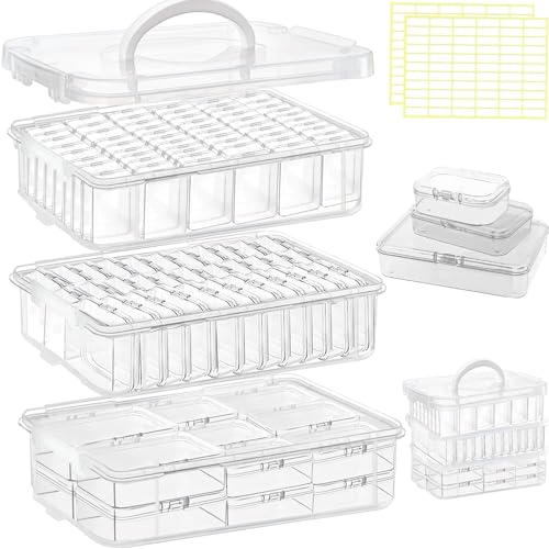 91pcs Bead storage container, 3-Tier bead organizer boxes - Image 2