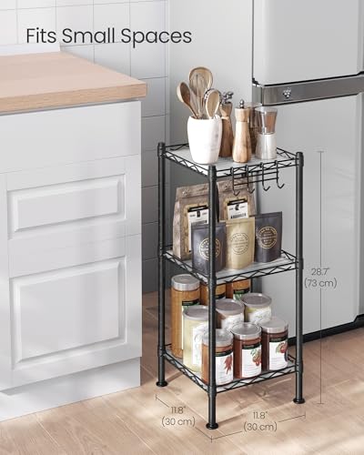 SONGMICS 3-Tier Bathroom Shelf, Storage Rack for Small Space - Image 4