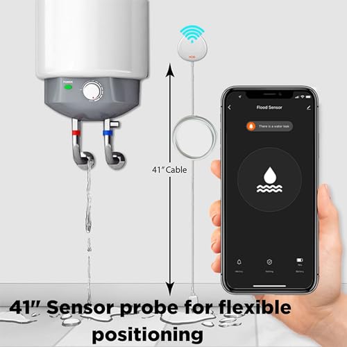 MOBI Smart Home 2.4GHz WiFi Water Leak Sensor, Water Sensor - Image 2