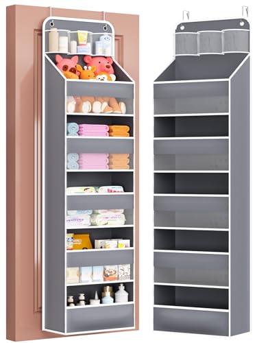 Over Door Hanging Organizer, 5 Tier 44 lb Load Behind Door - Image 2