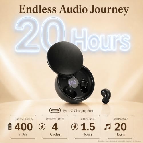 Mini Invisible Bluetooth Earbuds, Wireless for Small Ears (Black) - Image 6