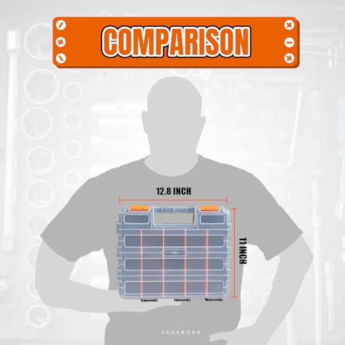 Jack Boss Tool Box with Transparent Lid, Double Side - Image 6