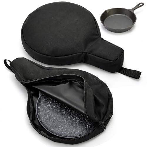 Hiceeden 2 Pack Cast Iron Skillet Storage Bag, Waterproof - Image 2