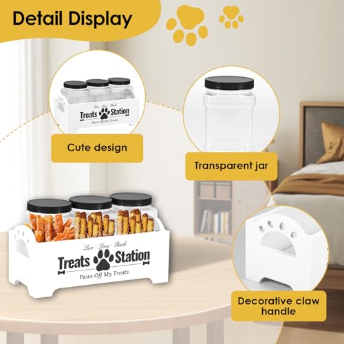 Dog Treat Container, Cat Food Storage Container with 3 - Image 6