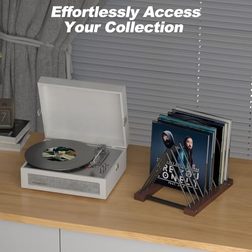 Pashion Vinyl Record Storage Rack,Detachable Desktop Stand - Image 4