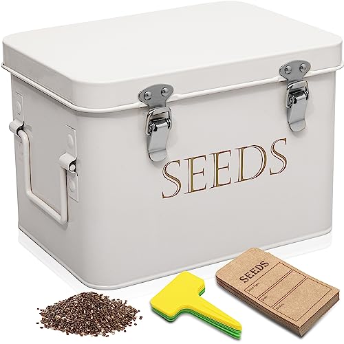 Garden Seed Storage Box with Dividers Seeds Packet | Home Organization - Image 2