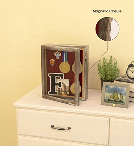 J JACKCUBE DESIGN Shadow Box Display Case 9" x 11" Memory Box - Image 4