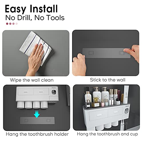 iHave Toothbrush Holders Wall Mounted with Toothpast | All Products - Image 6