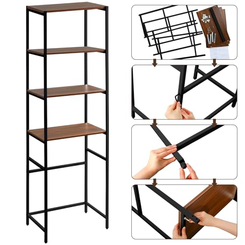 Colingmill 4 Tier Black Mini Fridge Stand with Stora | All Products - Image 4