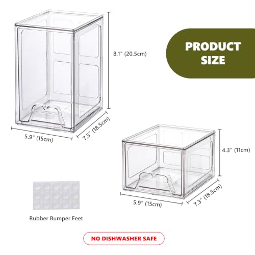 iCASA 4 Pack Laundry Pods & Detergent Container Dryer - Image 3